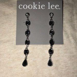 Smoky Gray Crystal Earrings